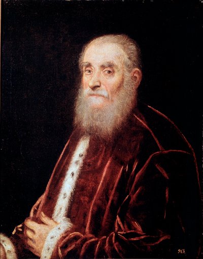 Retrato de un senador veneciano de Jacopo Robusti Tintoretto