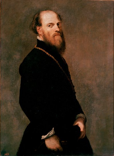Retrato de un caballero con cadena de oro de Jacopo Robusti Tintoretto