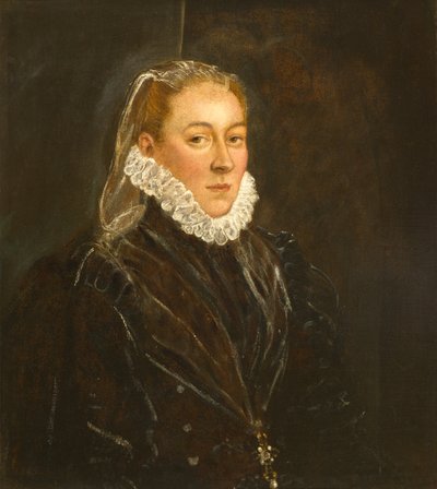 Retrato de una dama, c.1570-1580 de Jacopo Robusti Tintoretto
