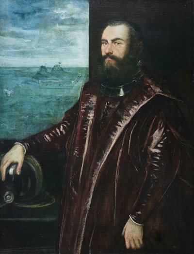 Retrato de un almirante veneciano de Jacopo Robusti Tintoretto