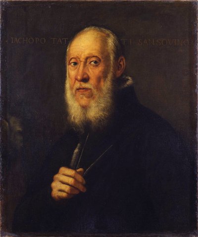 Retrato del escultor Jacopo Sansovino 1486-1570 de Jacopo Robusti Tintoretto