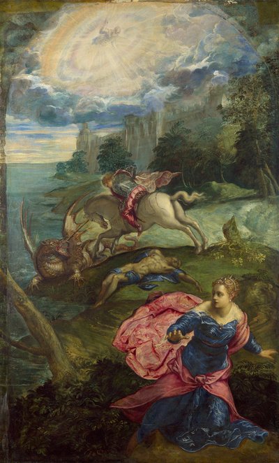 San Jorge y el Dragón de Jacopo Robusti Tintoretto