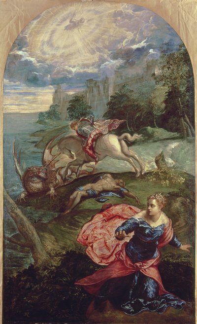 San Jorge y el Dragón de Jacopo Robusti Tintoretto