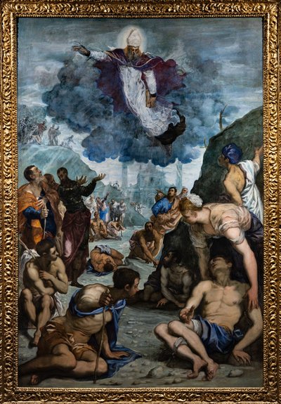 San Agustín cura a los cojos de Jacopo Robusti Tintoretto