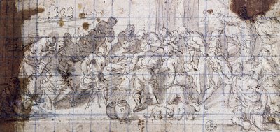 Estudio para las Bodas de Caná de Jacopo Robusti Tintoretto