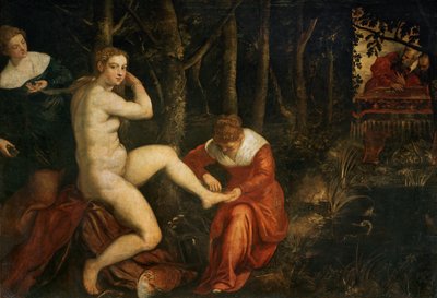 Suzanne au bain - Susana en su baño ... de Jacopo Robusti Tintoretto