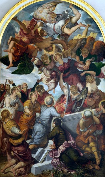 La Asunción de la Santísima Virgen María, c1554 de Jacopo Robusti Tintoretto