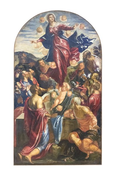La Asunción de la Virgen, c.1550-55 (óleo sobre lienzo) de Jacopo Robusti Tintoretto