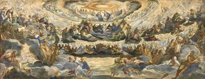La coronación de la Virgen en el Paraíso de Jacopo Robusti Tintoretto
