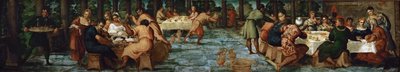 La Fiesta de Belsasar, ca 1543 de Jacopo Robusti Tintoretto