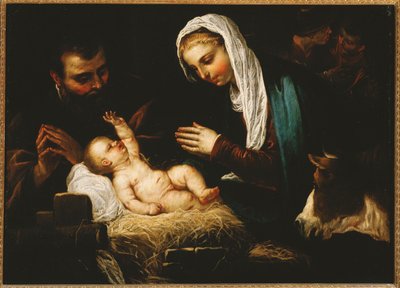 La Sagrada Familia ... (pintura sobre lienzo) de Jacopo Robusti Tintoretto