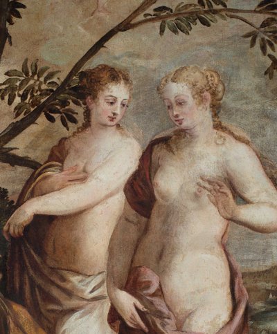 El Juicio de Paris (detalle) de Jacopo Robusti Tintoretto