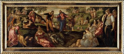 El Milagro de los Panes y los Peces, c.1545-50 de Jacopo Robusti Tintoretto