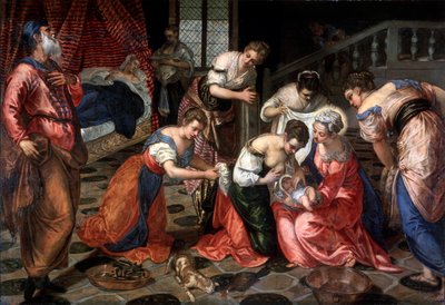 La Natividad de San Juan Bautista, 1550 de Jacopo Robusti Tintoretto