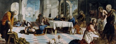 El lavado de los pies, c.1547 de Jacopo Robusti Tintoretto