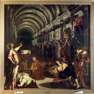 El descubrimiento del cuerpo de San Marcos de Jacopo Robusti Tintoretto