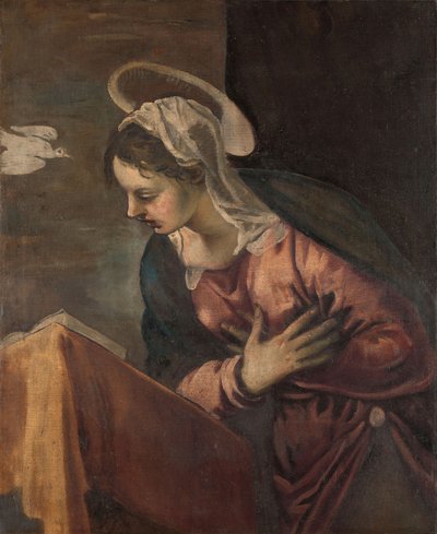 Virgen de la Anunciación a la Virgen, 1560-85 de Jacopo Robusti Tintoretto