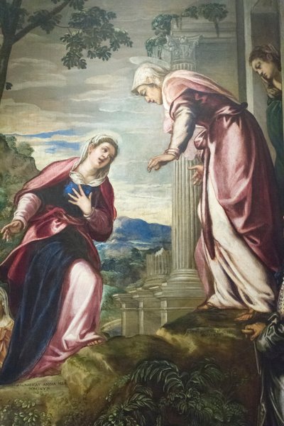Visita a San José y San Zacarías de Jacopo Robusti Tintoretto