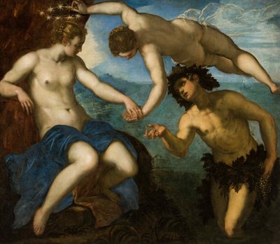 Boda de Baco y Ariadna, 1578 de Jacopo Robusti Tintoretto