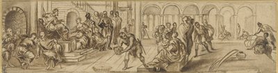 Salomón y la Reina de Saba, c.1600 de Jacopo Robusti after Tintoretto