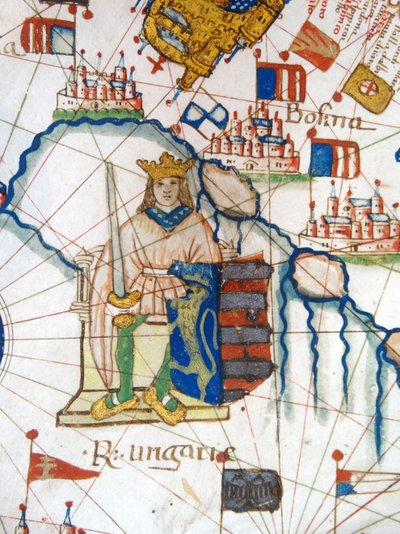 Mapa renacentista de Europa, Jacopo Russo (después), 1528 de Jacopo Russo