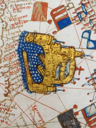 Mapa renacentista de Europa, Jacopo Russo (después) 1528 de Jacopo Russo
