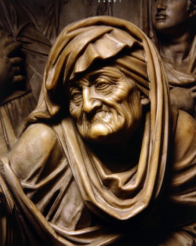 La resurrección de una niña ahogada (detalle) de Jacopo Sansovino
