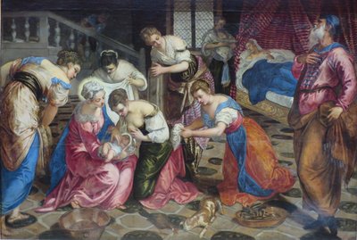 Nacimiento de San Juan Bautista de Jacopo Tintoretto