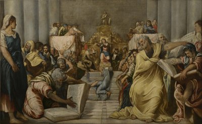 Cristo disputando en el Templo de Jacopo Tintoretto