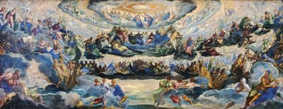 Francés: Le Couronnement de la Vierge, dit Le Paradis La Coronación de la Virgen de Jacopo Tintoretto