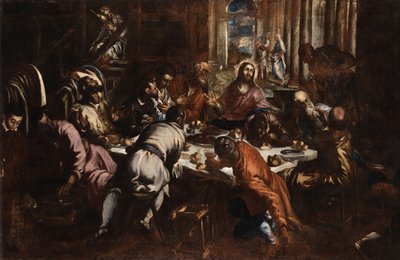 La Última Cena de Jacopo Tintoretto (estudio para La Última Cena de San Trovaso) de Jacopo Tintoretto