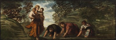 Latona transformando a los campesinos licios en ranas de Jacopo Tintoretto