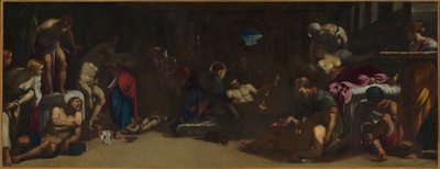 San Roque atendiendo a las víctimas de la peste de Venecia en el Lazareto de Jacopo, Tintoretto