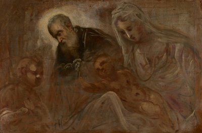 La Sagrada Familia con el joven San Juan Bautista de Jacopo Tintoretto