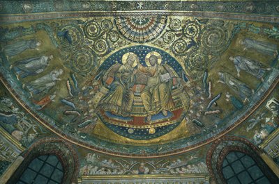 Coronación de la Virgen, ábside de la Basílica de S. Maria Maggiore, Roma de Jacopo Torriti