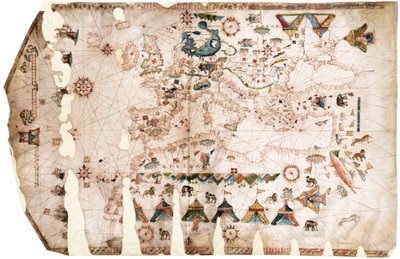 Mediterráneo, Mar Negro y Atlántico Nordeste de Jacopo Vesconte Maggiolo