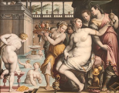 Betsabé en su baño, 1573-1574 de Jacopo Zucchi