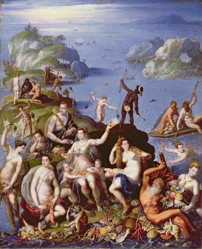 Pesca de coral, c.1590 de Jacopo Zucchi