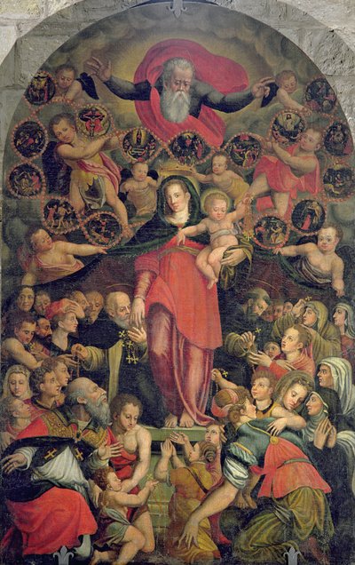 Madonna del Rosario, c.1569 de Jacopo Zucchi