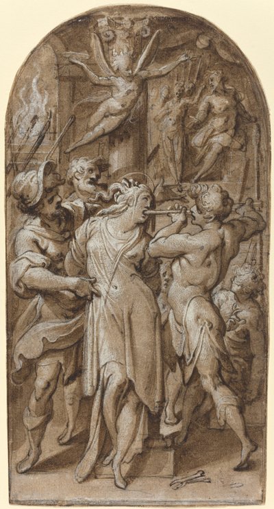 El Martirio de Santa Apolonia de Jacopo Zucchi