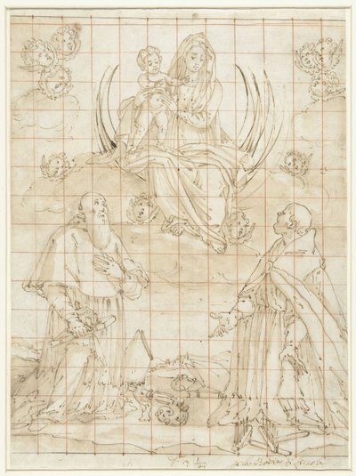 La Virgen venerada por dos santos de Jacopo da Empoli (circle of)