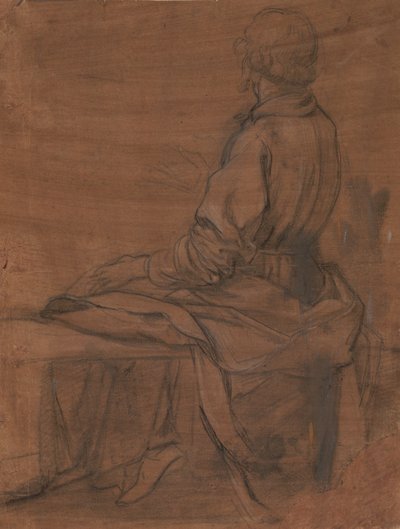 Hombre sentado visto desde atrás de Jacopo da Empoli
