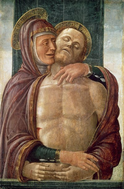 La Virgen con el Cristo muerto, c.1480 de Jacopo da Montagnana