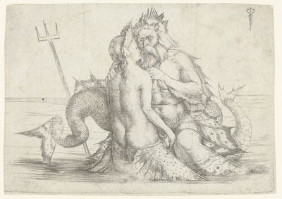 Tritón y Nereida en abrazo de Jacopo de
