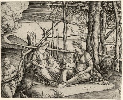 La Sagrada Familia con Santa Isabel y el niño Juan de Jacopo de Barbari