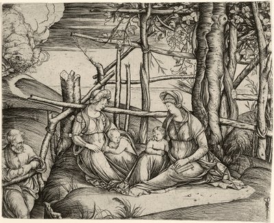 La Sagrada Familia con Santa Isabel y el Niño San Juan, c. 1499-1501 de Jacopo de Barbari