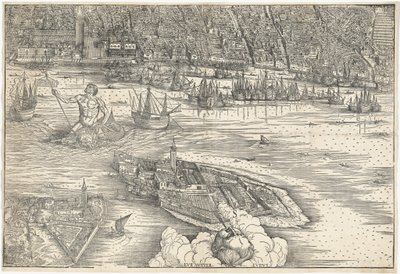 Vista de Venecia [bloque central inferior], 1500 de Jacopo de Barbari