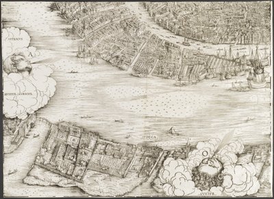 Vista de Venecia [bloque inferior izquierdo] de Jacopo de Barbari