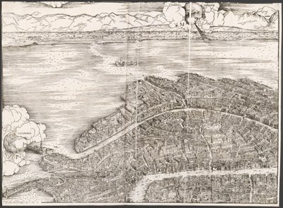 Vista de Venecia [bloque superior izquierdo] de Jacopo de