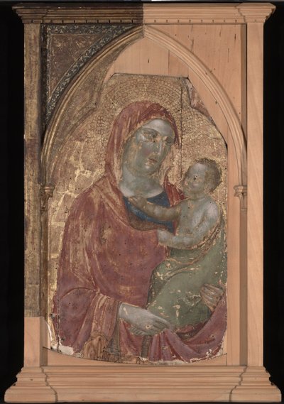 Virgen y niña de Jacopo del Casentino